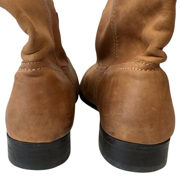 Frye Boots Cara Tan Brown Leather Ankle Boot Western Women's Size 7.5 8 - Picture 10 of 12